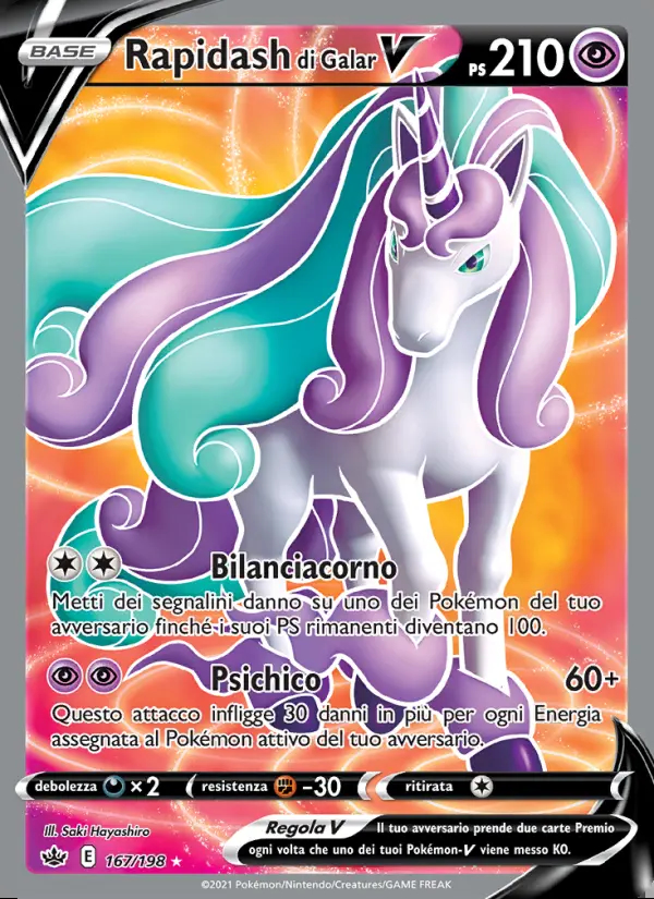 Image of the card Rapidash di Galar V