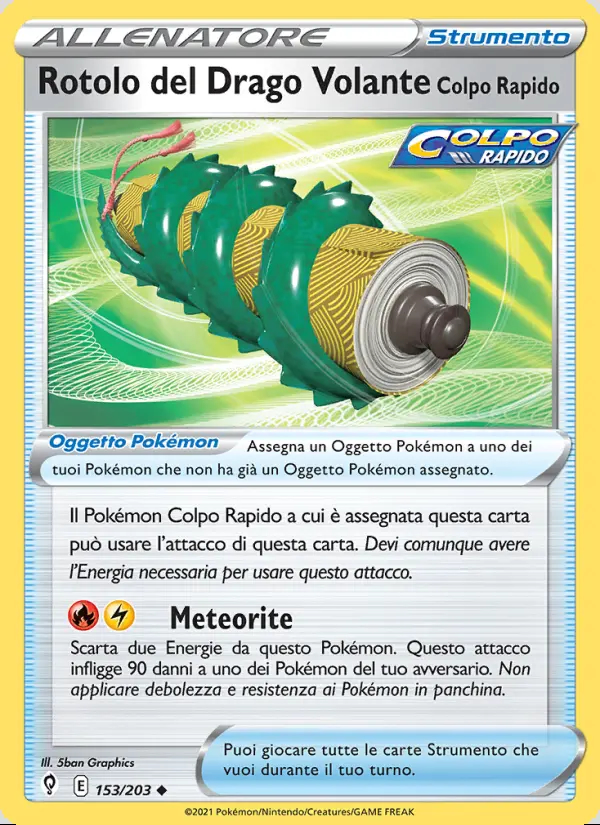 Image of the card Rotolo del Drago Volante Colpo Rapido