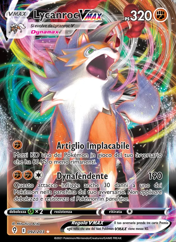 Image of the card Lycanroc VMAX