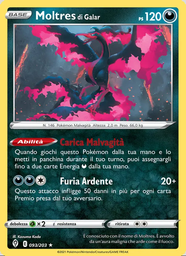 Image of the card Moltres di Galar