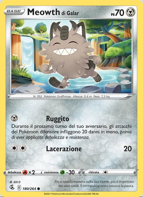 Image of the card Meowth di Galar