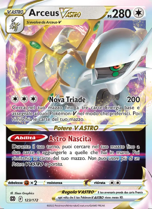 Image of the card Arceus V ASTRO