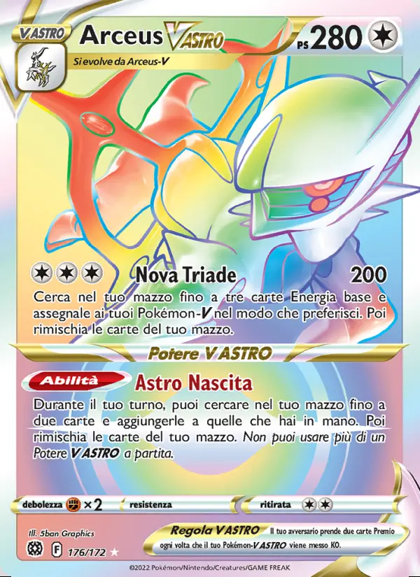 Image of the card Arceus V ASTRO