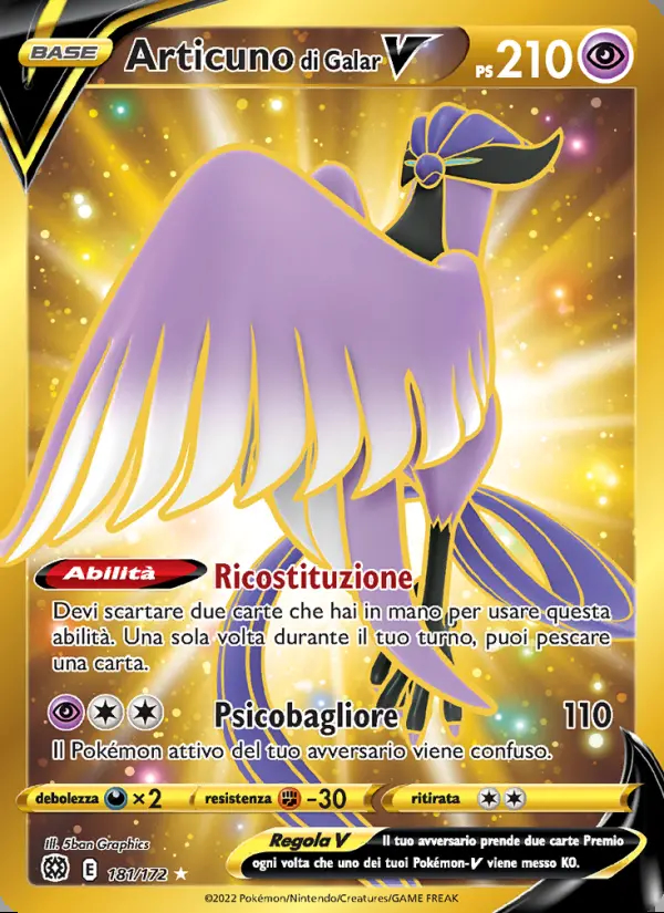 Image of the card Articuno di Galar V