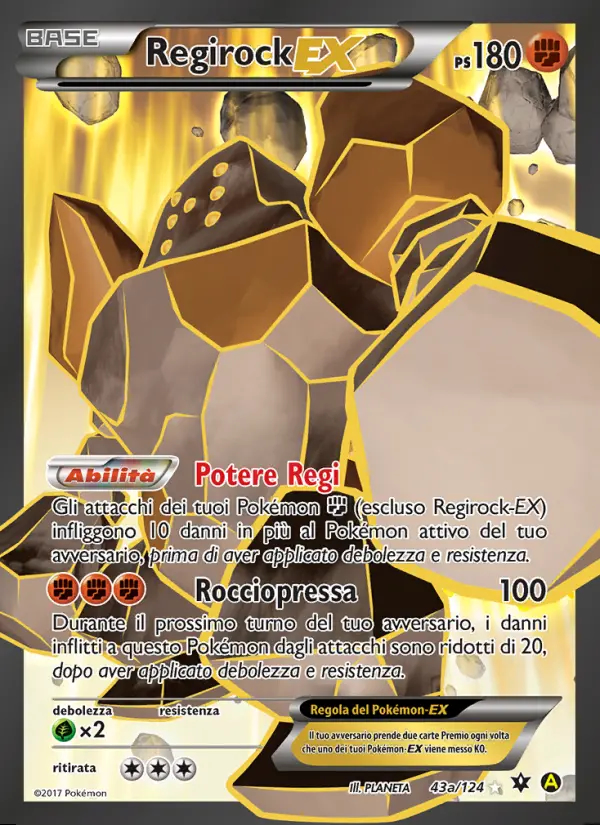 Image of the card Regirock EX