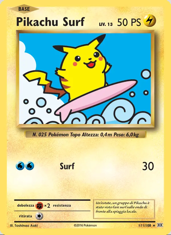 Image of the card Pikachu Surf