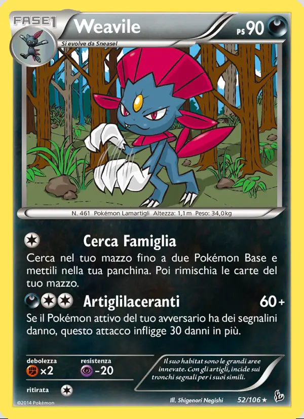 Image of the card Weavile